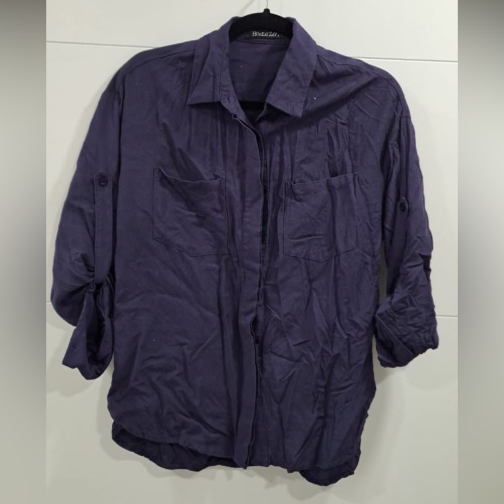 Women's Purple Button Down Shirt